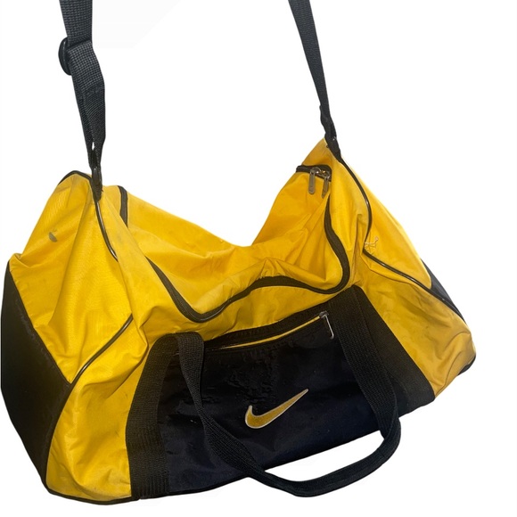 Nike Vintage Yellow and Black Men's Duffel Bag - Picture 1 of 9